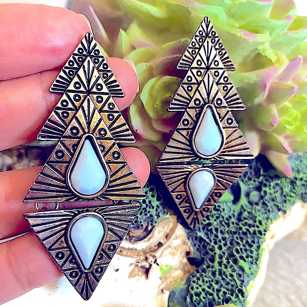 Bohemian Style Long Earrings.